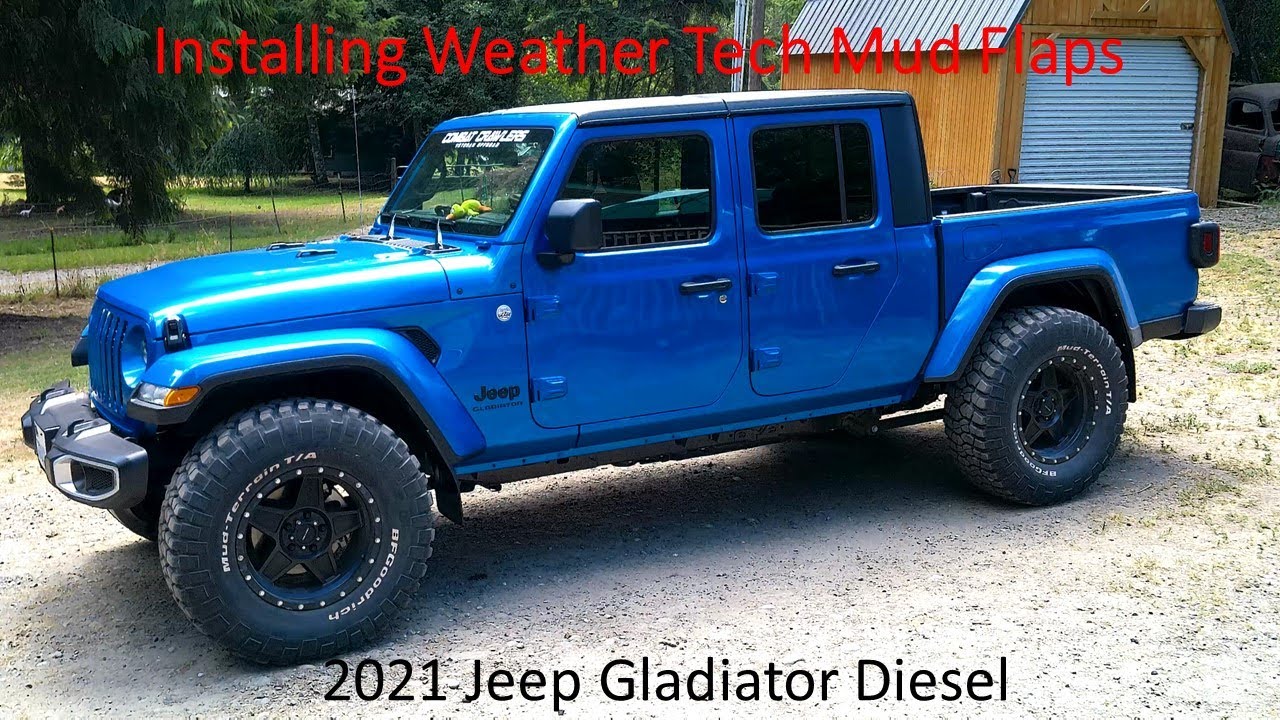 Mud Flaps 2021 Jeep Gladiator Diesel.