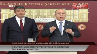 Üniversitede karşıt görüşlü öğrenci çatışması değil, pkk'lı ve yasa dışı sol örgüt saldırısı var