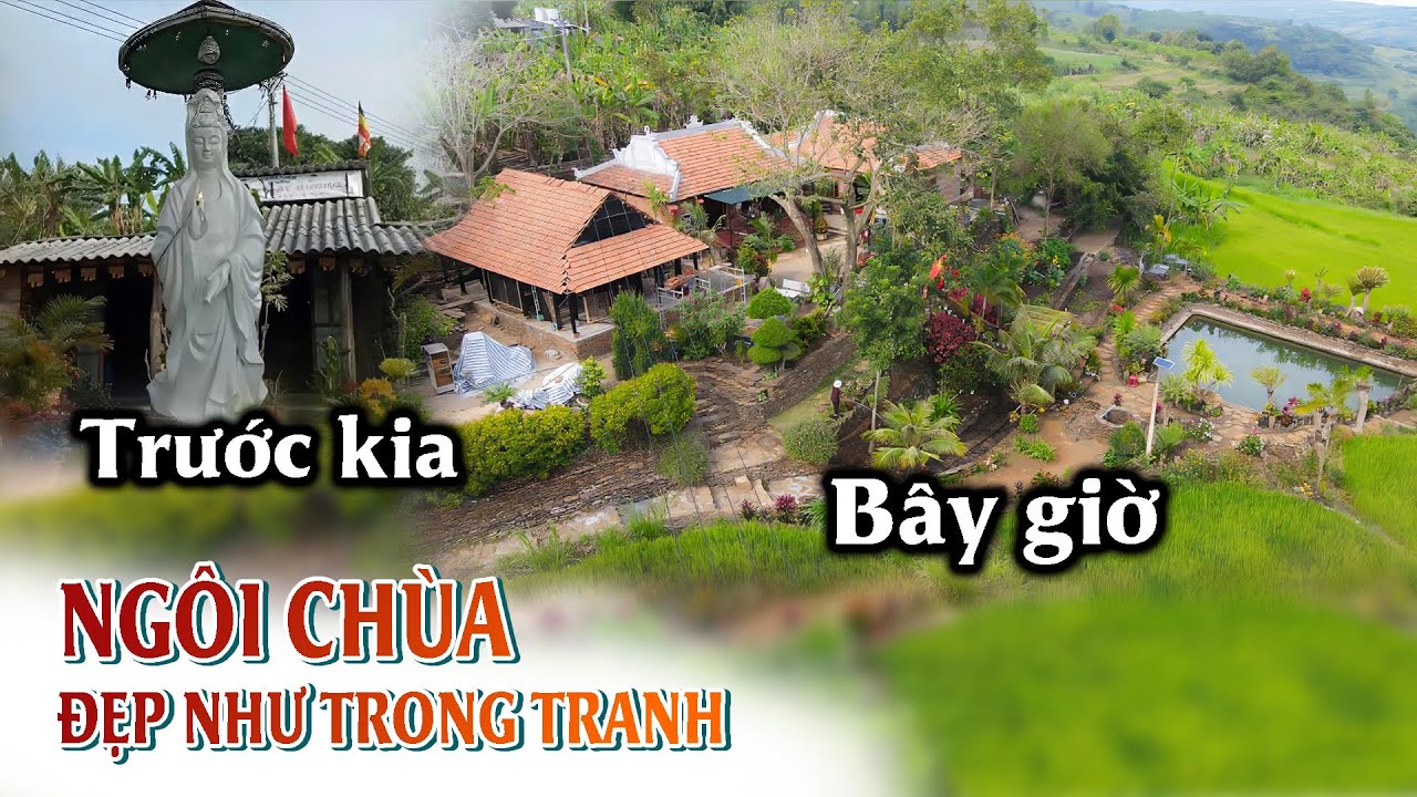 Ngôi chùa cổ hoang lạnh sập xệ nay biến thành nơi đẹp như trong tranh trên đỉnh núi