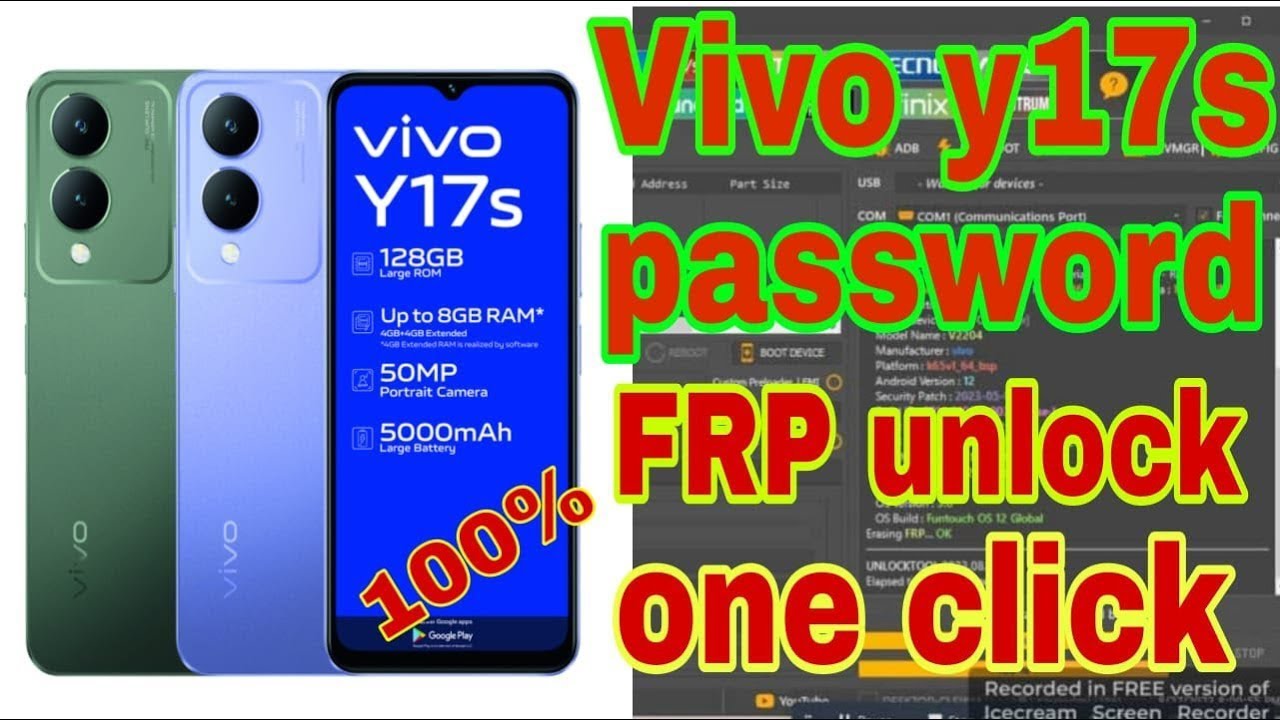 Vivo Y17S ( V2310 ) Latest Security Frp Bypass Unlock Tool 100% Done # ...