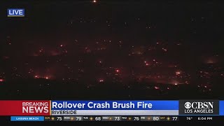 Animals And Residents Evacuated From Riverside Brush Fire