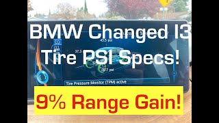 BMW I3 Tire Pressure Spec Confusion?
