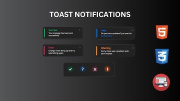 "Creating Toast Notifications with HTML and CSS"