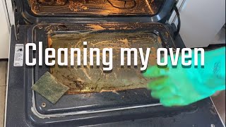 Cleaning my oven ASMR