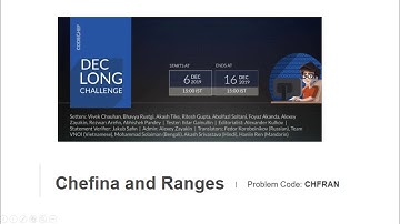 CHFRAN - Codechef December Long Challenge