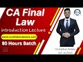Basics of Law | Introduction Lecture | CCB: Nov'22 | CA Final Law
