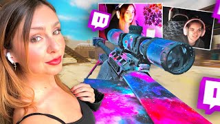#1 Female Sniper vs Twitch Streamers (BOTH POVs)
