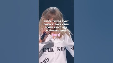Proof Taylor doesn’t only sing songs about her exes #fy  #taylorsversion #taylorswift #taylornation