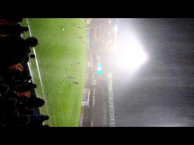 Rain at valley parade  06/10/15 ... game pp