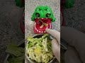 Crocs 🐊 want to eat fresh lettuce #asmr #shortsfeed #shortvideo