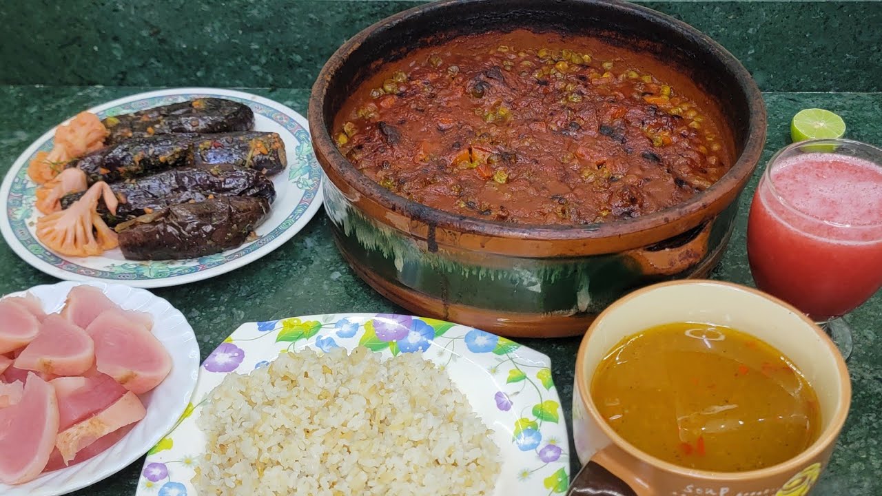 طاجن البسله  باللحمه علي أصوله 👌