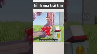 hình nửa trái tim #minecraft #daulac