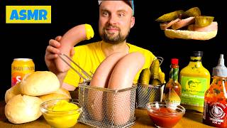 Eating 1LB of Germany's JUICIEST Sausage 🌭🇩🇪 ASMR Eating Mukbang!