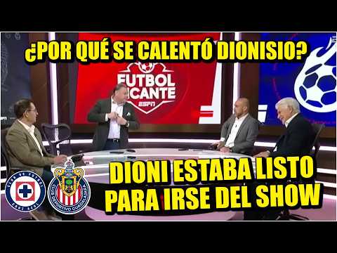 DIONISIO SE CALIENTA y AMENAZA con IRSE del SHOW por POLÉMICA de CRUZ AZUL v CHIVAS | Futbol Picante