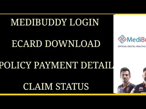 Medibuddy Login||Ecard view&download, premium amount, claims details showing