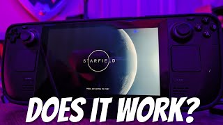 Starfield on the Steam Deck is...good?