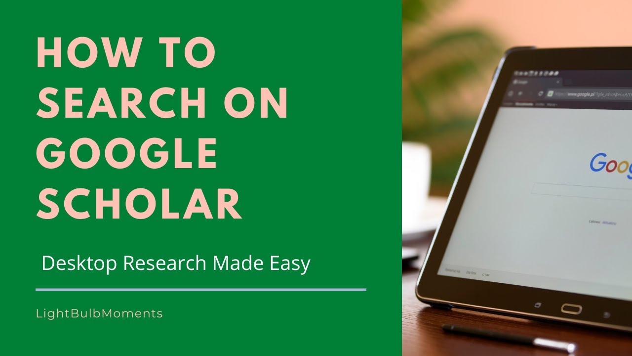 how to search thesis in google scholar