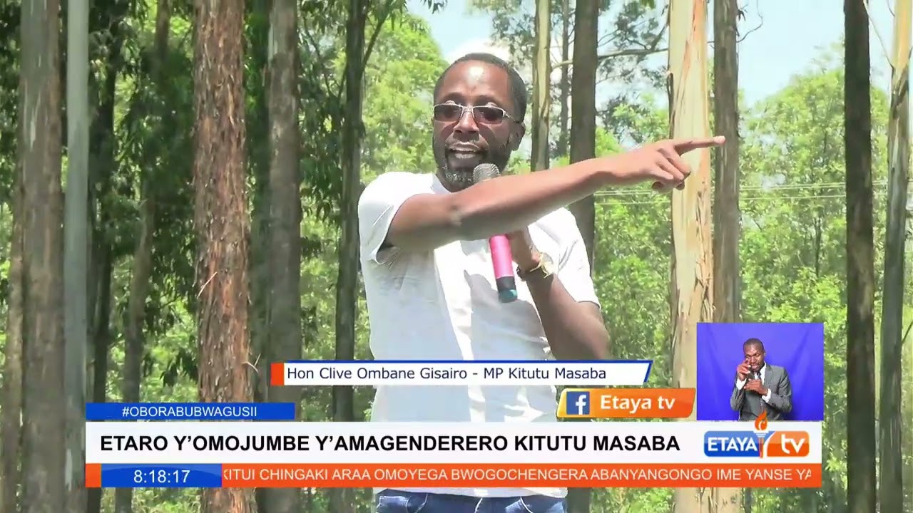 Kitutu Masaba MP Clive Gisairo urges the youth to register as voters