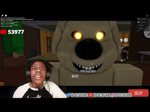 IShowSpeed Plays Talking Ben Games In Roblox..
