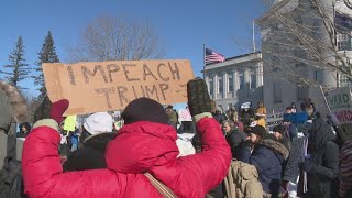 Protesters in Maine join nationwide demonstrations against Trump
