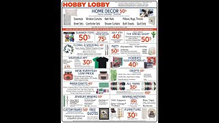Hobby Lobby Weekly Ad May 25 – May 31, 2025