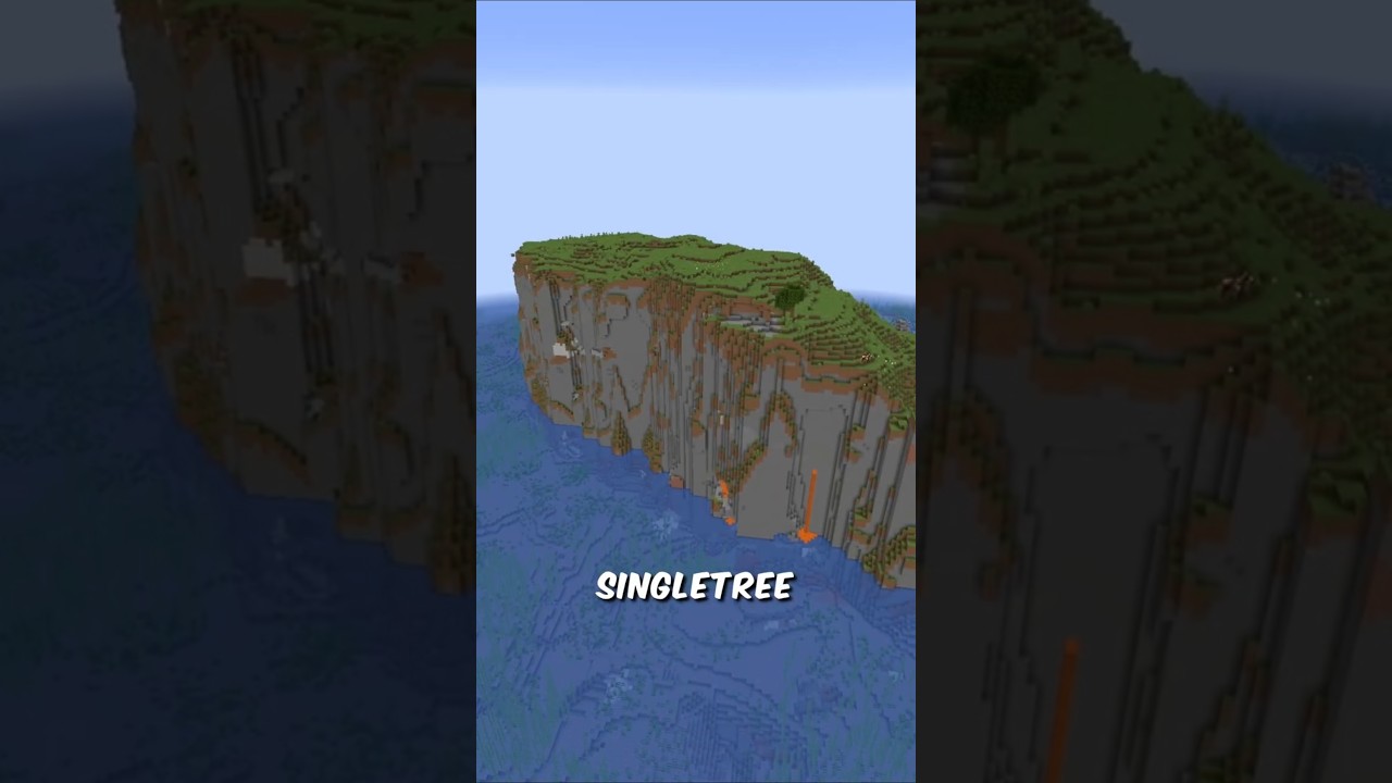 CRAZY CLIFF SIDE SURVIVAL ISLAND SEED FOR MINECRAFT!