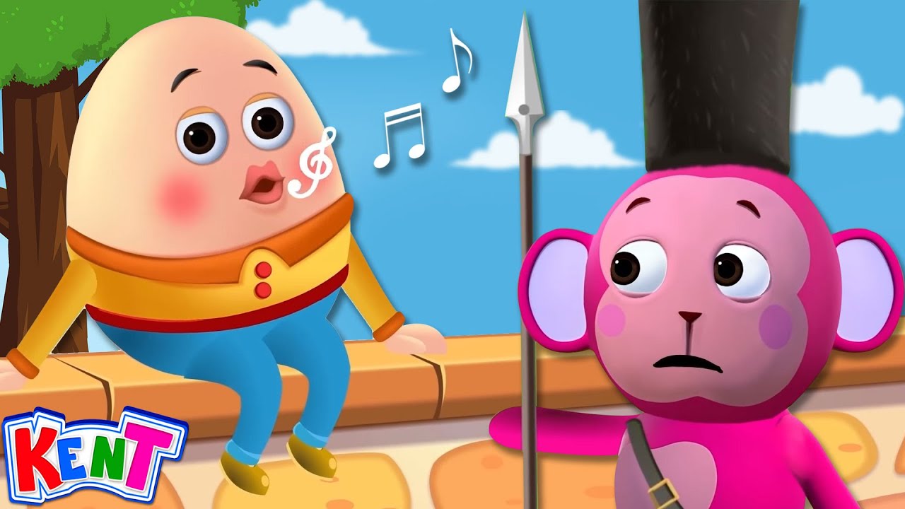 ⁣Humpty Dumpty Sat On A Wall | Nursery Rhymes & Kids Songs By Kent The Elephant