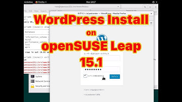 WordPress Install on openSUSE Leap 15.1