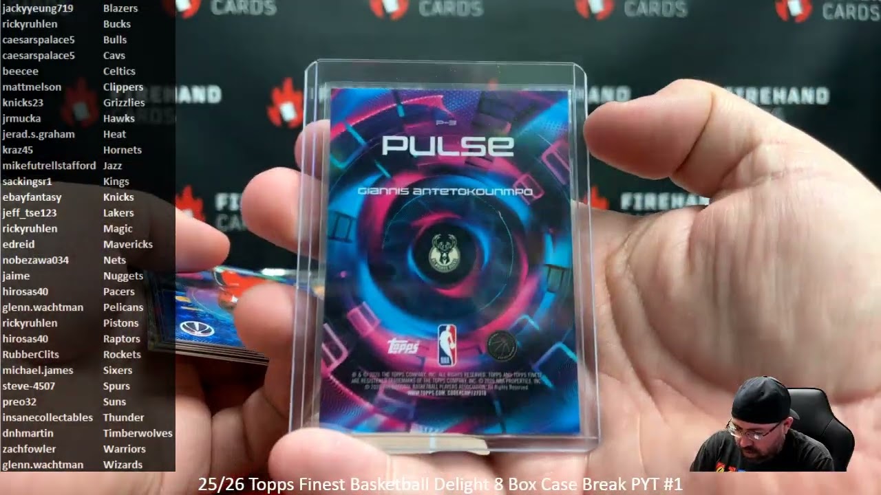 28.02.2026 25/26 Topps Finest Basketball Delight 8 Box Case Break PYT #1