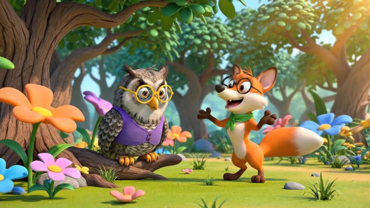 उल्लू दादा और लोमड़ी की मस्ती | Funny Kids Cartoon Video || #cartoon 