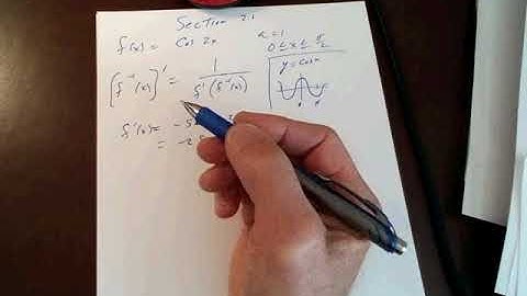 Section 2 6 Derivatives of Inverse Functions example 4