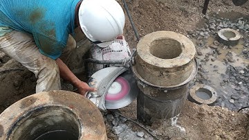 Test đai ôm cọc ly tâm kết hợp máy cắt xăng D300 (0987869689)