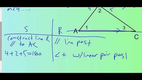 geo 4.1: Triangle sum theorem and exterior angles