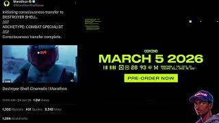 ​Marathon Destroyer Shell Trailer Reaction/ My Thoughts 