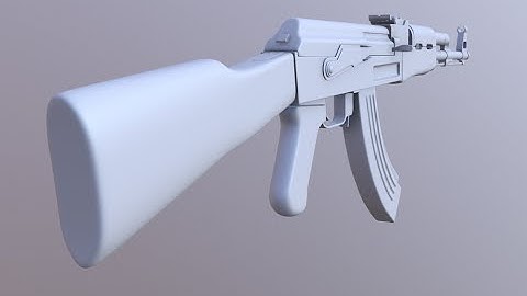 How to model an AK-47 in Blender 2.77 ; part2
