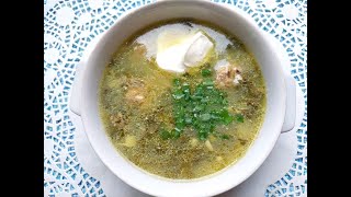 Зелёный весенний суп из ревеня. Суп из разряда - минимум ингредиентов, максимум вкуса.