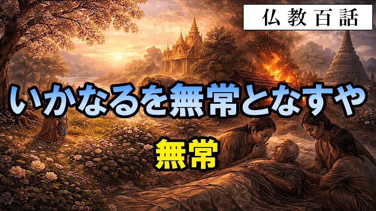 仏教百話 】いかなるを無常となすや・無常 - YouTube