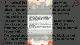 Fragmentation in OS #shorts #fragmentation #internal #external #operatingsystem #osconcepts #memory