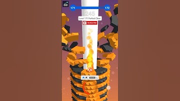 Stack Ball 🔥 Level 171 Perfect Clear in One Go 😱 | Insane Speed Run! #gaming #stackball #games