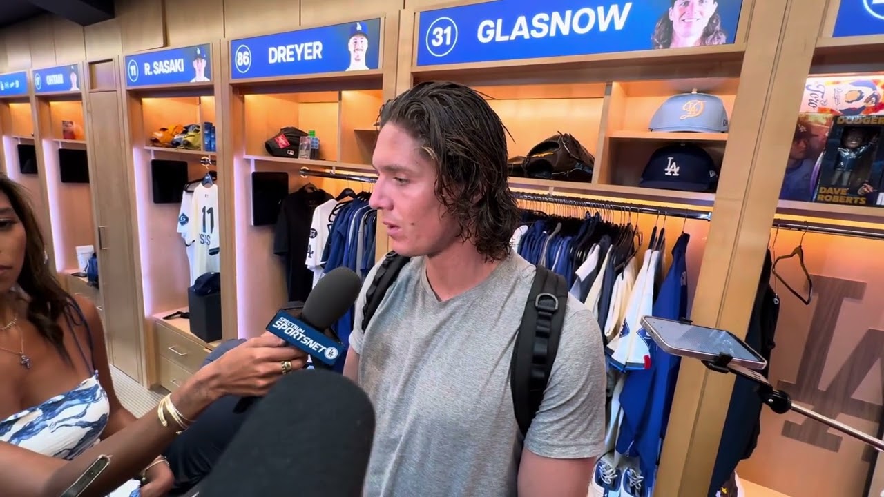 Dodgers' Tyler Glasnow on his pitching performance against the
