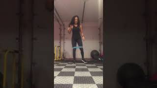banded squat star jump