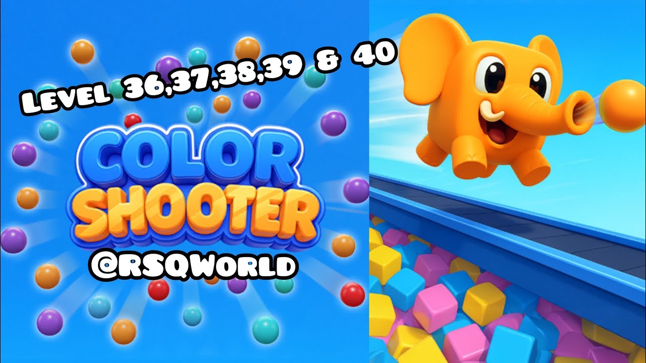 Color Shooter game Level 36,37,38,39 & 40 gameplay - YouTube