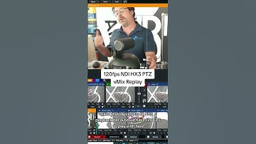 AIDA 120fps NDI HX3 PTZ Camera for high speed replay in vMix