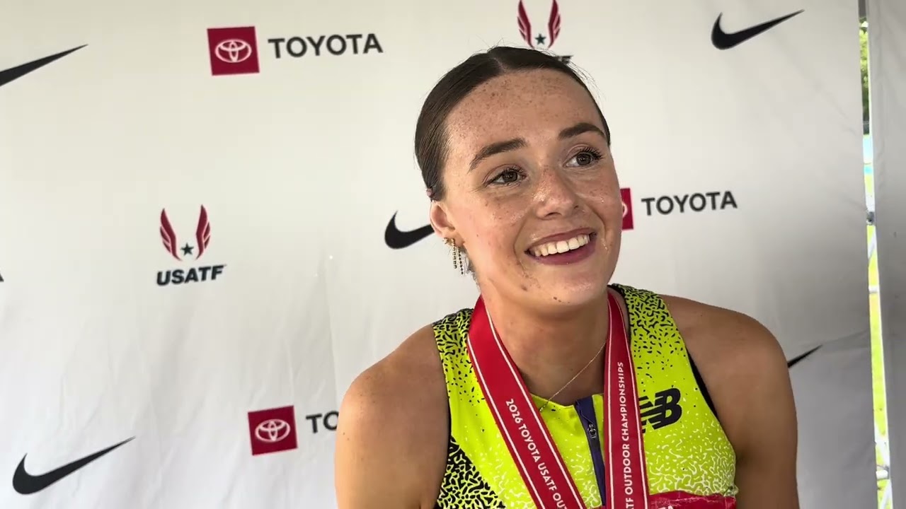 Roisin Willis Reacts to 800m 4th Place Finish at USA Outdooy Championships