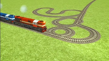 TRAIN CROSSING CIRCLE ⭕ TRACKS SNAKE🐍TRACK RAILROAD RAILWORK BEANG DRIVE