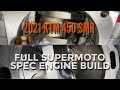KTM 450 SMR Supermoto Pt. 8 - Engine Build, Custom Intake & 2nd Injector Test - FULL POWER!