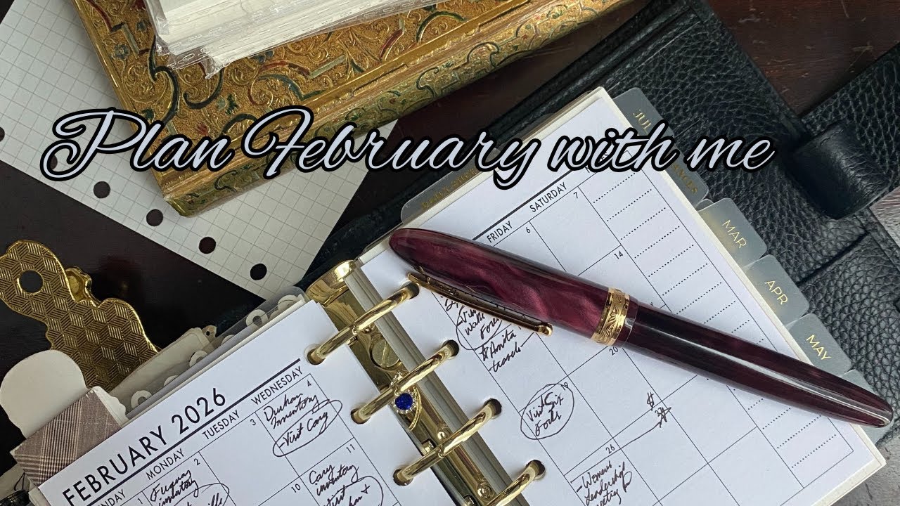 Plan with me ✨Setting up February 2026 | New Weeklies🌹 Alexa’s Agenda