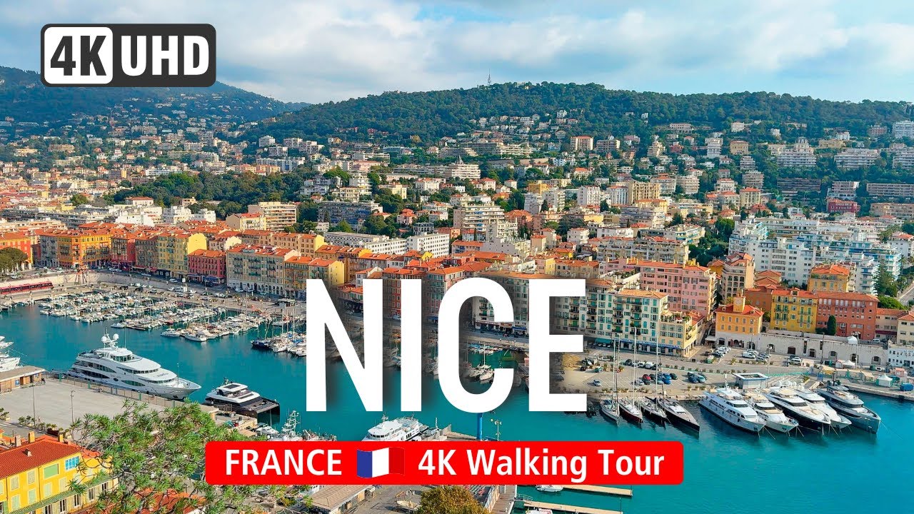 Пеший тур NICE 4K 🇫🇷 — Откройте для себя Французскую Ривьеру пешком