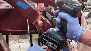 1946 Chris Craft Brightside U22 Installing New Bottom Frames 12 5 2016