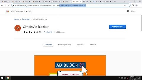 Simple Ad Blocker adware-type extension removal.
